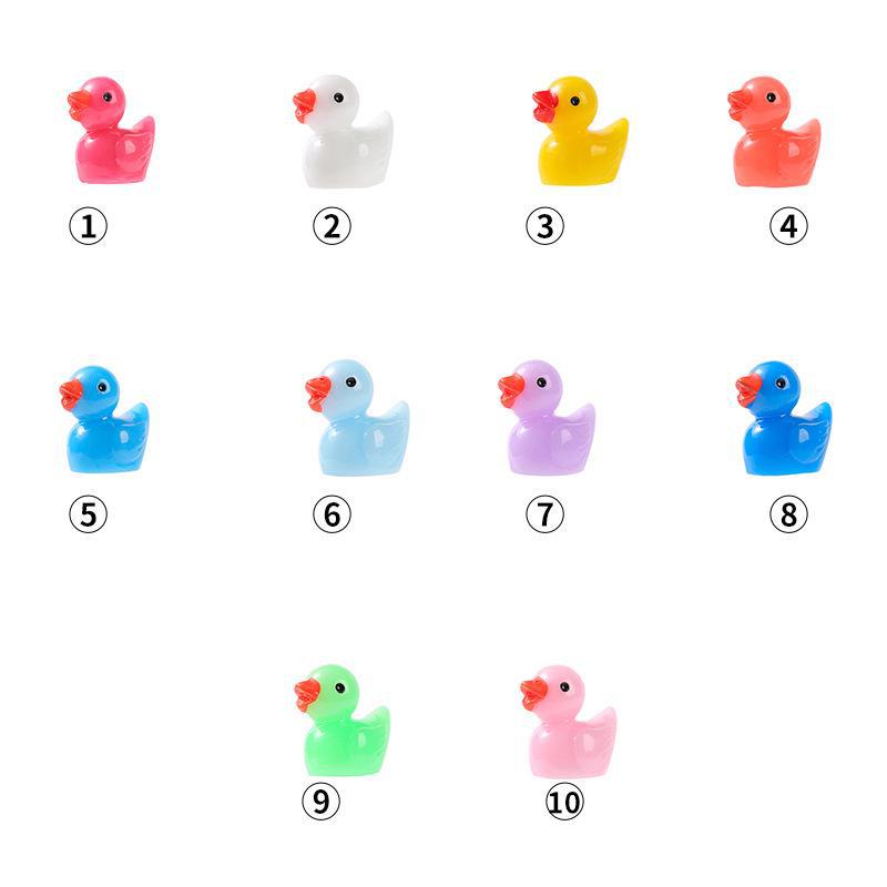 Miniature Yellow Duck Doll Accessories - Creative Micro Landscape Ornaments & Resin Pendant Crafts