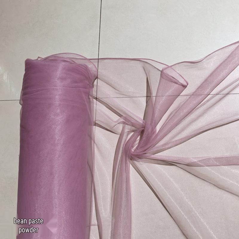 High-Density Swiss Organza Yarn Wedding Decor Fabric: Table Runner, Ceiling Drapes, Chair Sash Props