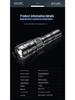 High Power White Laser Zoom Flashlight for Long-Range Outdoor Use with Rechargeable Display