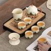 Dragon Egg Teapot Huang Ru Kiln Travel Kung Fu Tea Set Household Portable Teacup Teapot Light Luxury Business Gifts