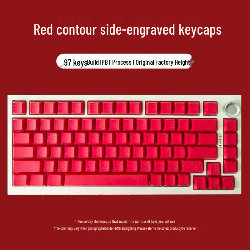 Contour 4.0 Gradient Translucent Tastenkappen - Originalhöhe, Rissige Zeichen, 6087108 Benutzerdefinierte Mechanische Tastatur