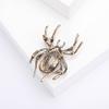 Retro-Spinnen-Brosche für Damen, Kunstkristall-Strassstein-Statement-Insekten-Anzug-Mantel-Brosche, Anstecknadel, Halloween-Kostüm-Accessoires, Schmuck, Geschenk