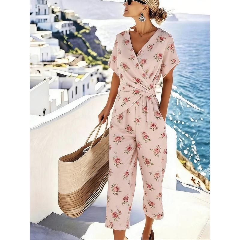 1116 Women's Clothing European and American Summer New Fashion Solid Color Irregular Short Sleeve Cover