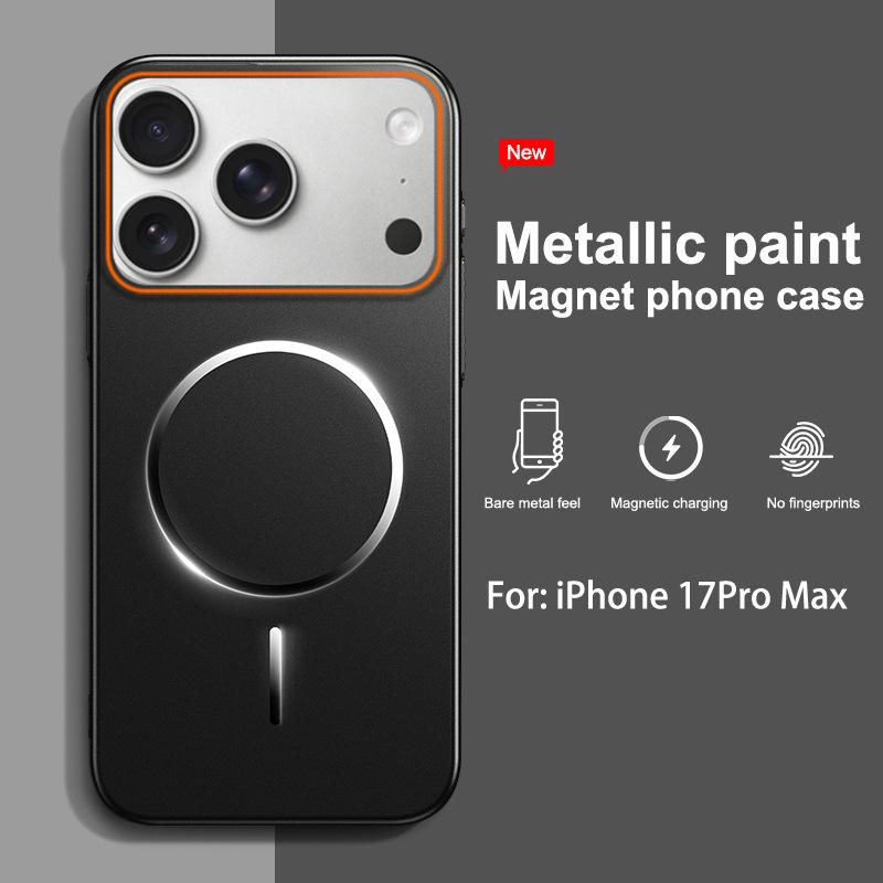 Compatible with Apple 17 Pro Max, This Painted, Full-coverage, Drop-proof Case Features a Precision Ring with Magnetic Adsorption.