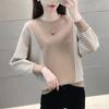 2023 Women's Color Block Batwing Sleeve Knit Cardigan - Spring & Autumn Style, Belly Covering, Korean Versatile