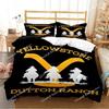 Yellowstone Fashion Set Biancheria da Letto con Stampa Digitale Copripiumino Piumone Letto Singolo Twin Full Queen Ragazzi Bambini Ragazza Ragazzi Regalo