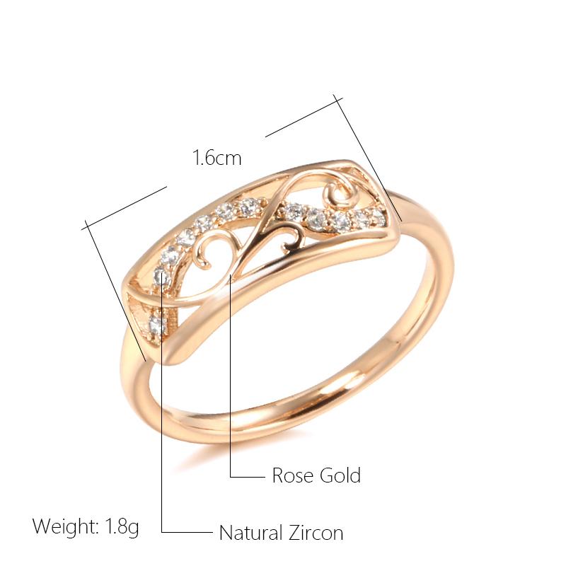 Kinel Ethnic Rose Gold Color Wedding Rings For Women
