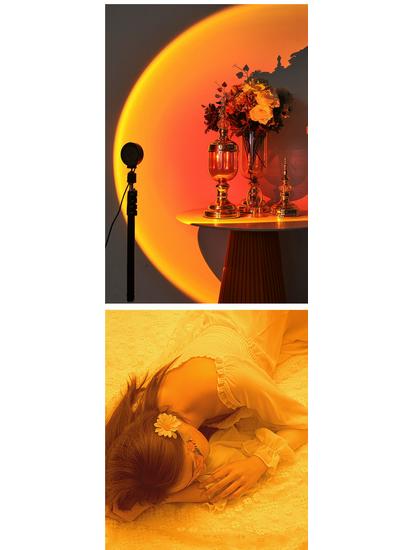 Adjustable Sunset Floor Lamp for Bedrooms - Create a Twilight Atmosphere