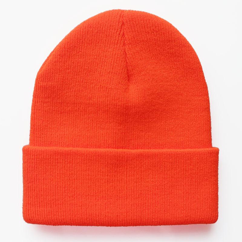 Multi Color Solid Color Knitted Hat, Woolen Hat, Brimless Pullover Hat, Rolled Edge Cold Weather Hat, Customizable