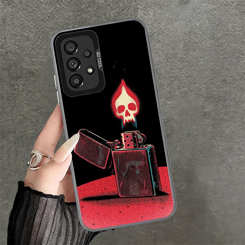 Lighter Cool Pattern Soft Phone Case for Samsung A17 A16 A15 A14 A13 A57 A56 A55 A54 A53 A37 A36 A35 A34 A33 A26 A25 A24 A23 A52