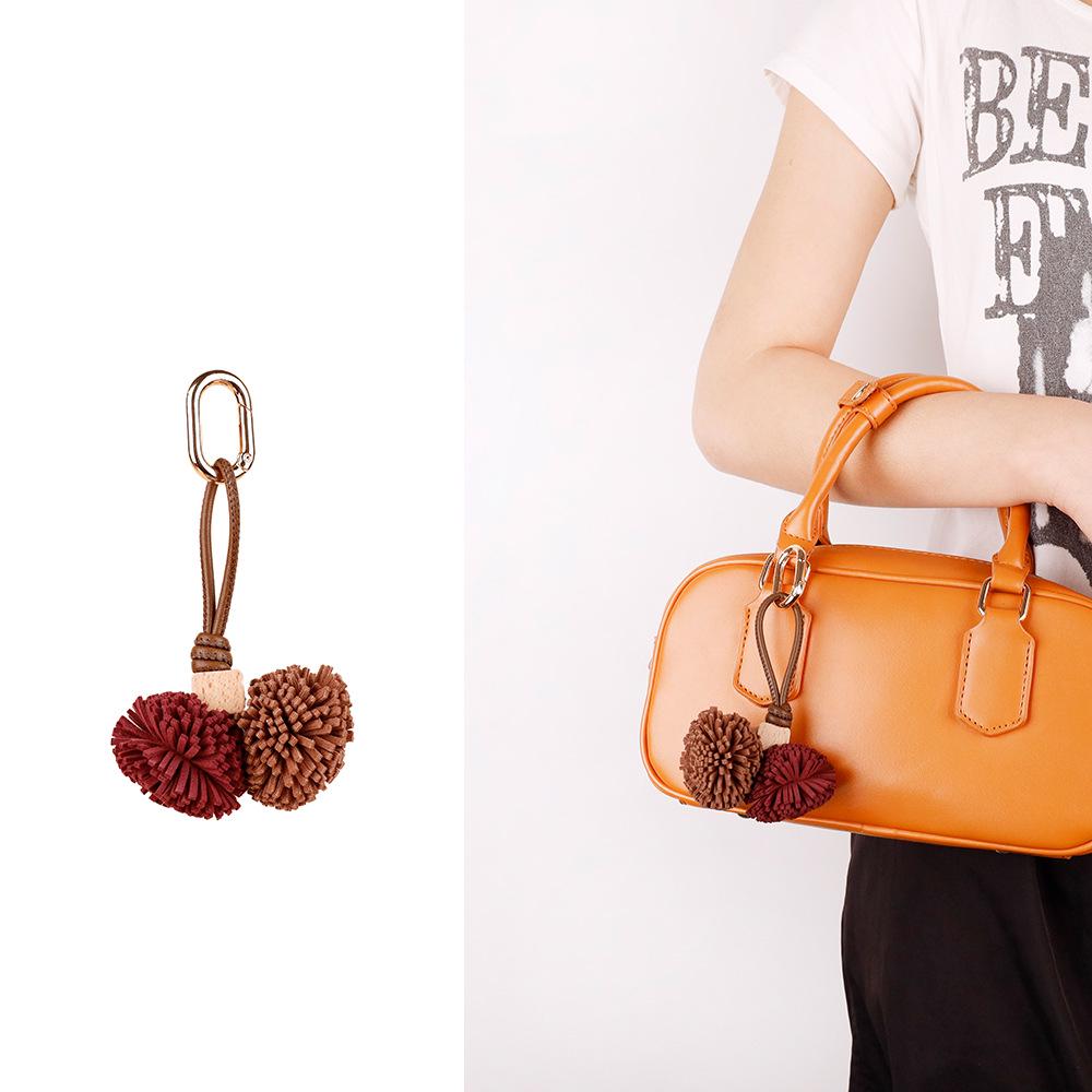 

Zhang Yuanying Style Bayberry Ball Tassel Bag Charm and Keychain Pendant