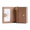 COACH Snap Wallet Coated Canvas Wallet Womens Sand