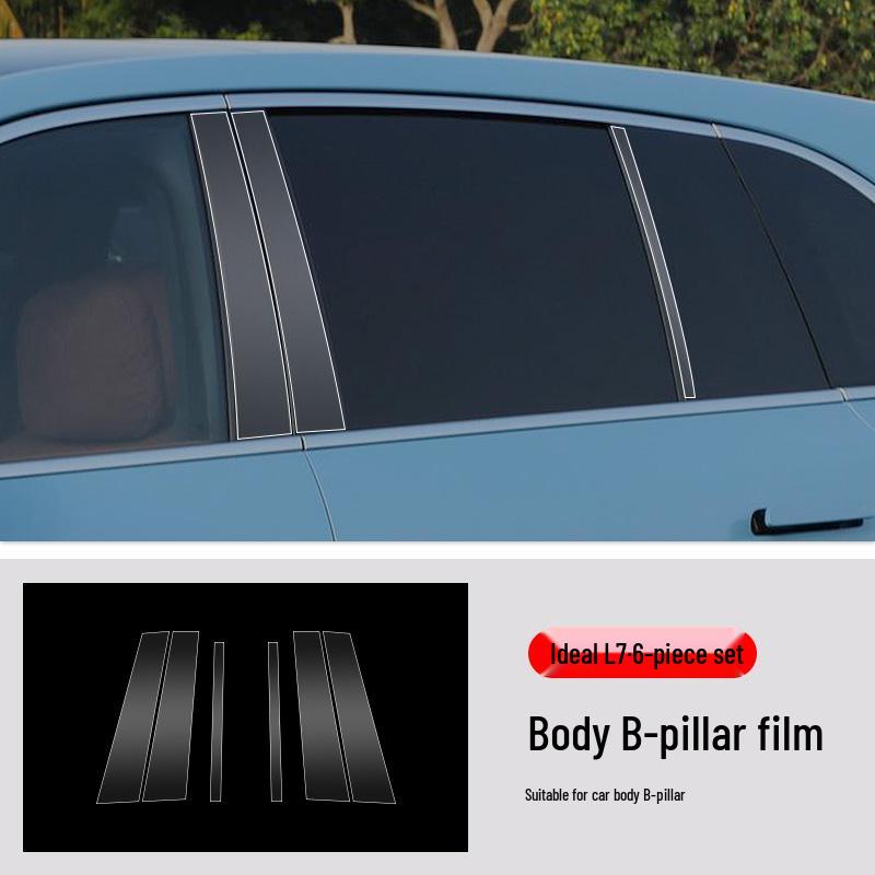 Ideal L7 Car Door Protection Stickers: Custom-Cut TPU Transparent Film for Door Triangle Area.