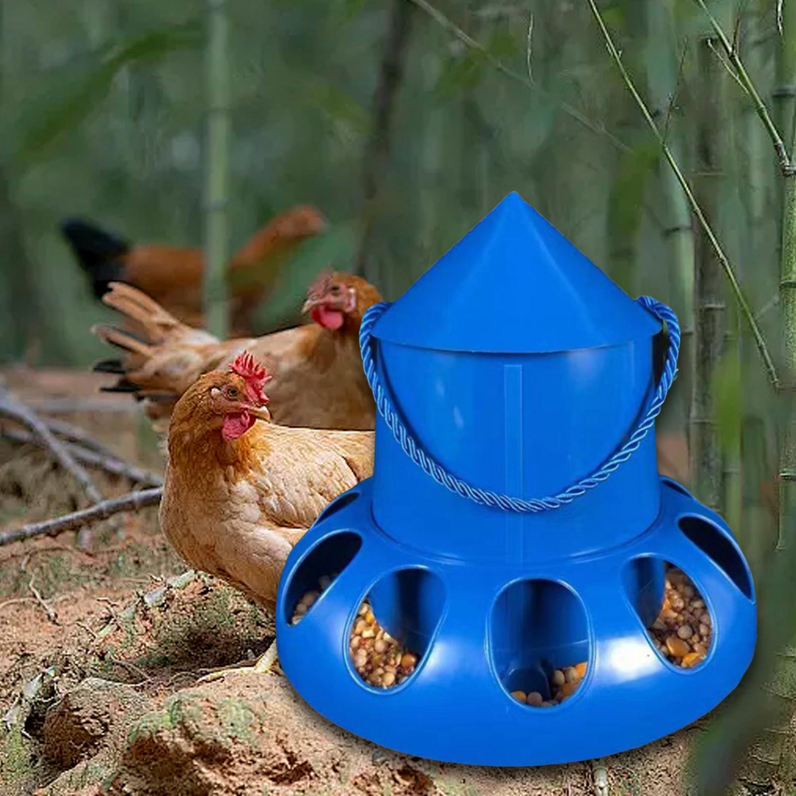 

Годівниця для курей, автоматичне відро для годування птахів, портативний дозатор їжі для гусей, качок 34cmx29cm