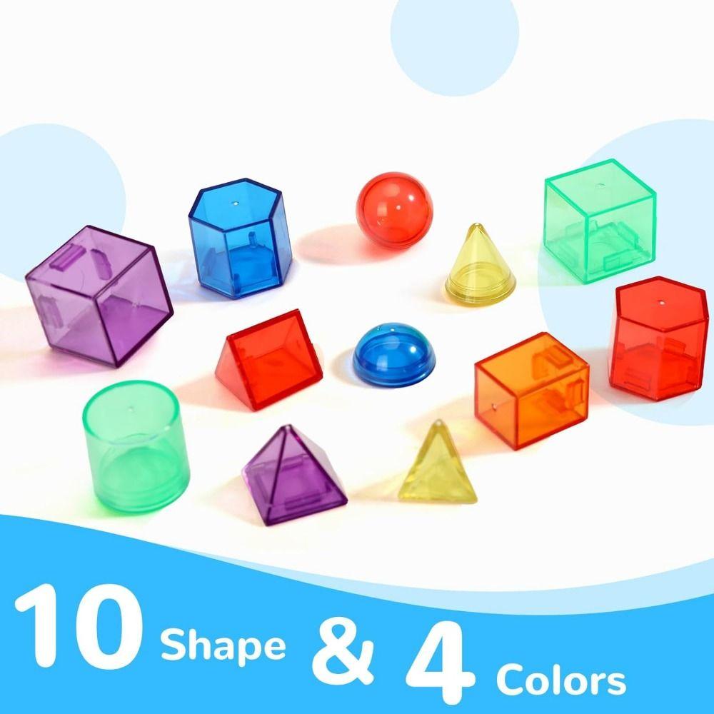 Translucent Montessori Table Toys 3D Sensory Learning Toy Kid Montessori Toy  Education Resources
