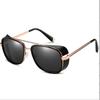 Men Vintage Metal Sunglasses Women Square Steampunk Sun Glasses -1.0 -2.0 -3.0 To -6.0