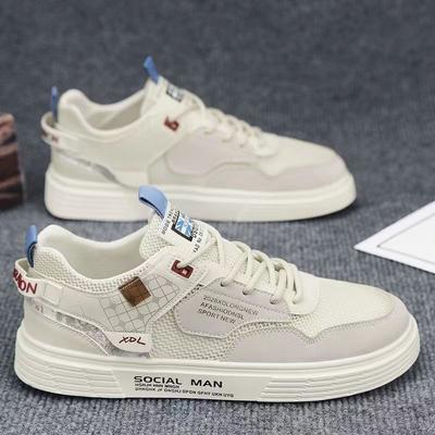 Summer Men's Shoes Canvas Low-top New Mesh Sports and Leisure Little White Student Men's Board Shoes Versatile Trendy Shoes