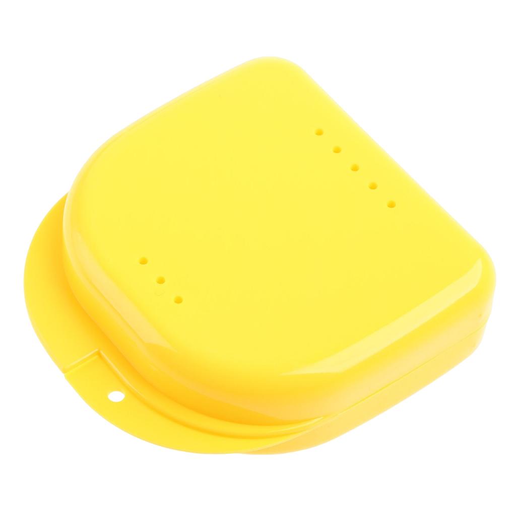Retainer for Case with Vent Holes Orthodontic Mouth Guard Box Denture Storage for Case Tight Snap Lock Holder False Toot