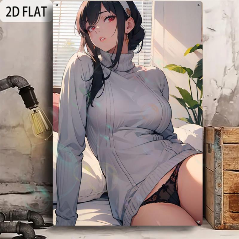 

2D Плоский 1 шт. Винтажный фотознак во весь рост Алюминиевый постер, Водонепроницаемый и термостойкий, Не выцветающий Декор для помещения/улицы 20x30cm（7.8x11.8inch）