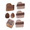 6Pcs/Set Powder Puff with Strap Reusable Soft Multi-purpose Foundations Cream Blush Application Loose Setting Powder Puff Women Makeup Puff Tools