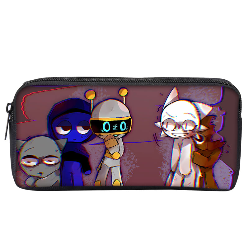 Hot Game Sprunki Single Layered Pencil Case for Boy/Girls Children Best Gifts 3D Cartoon Teenager Pencil Pouch School Supplies