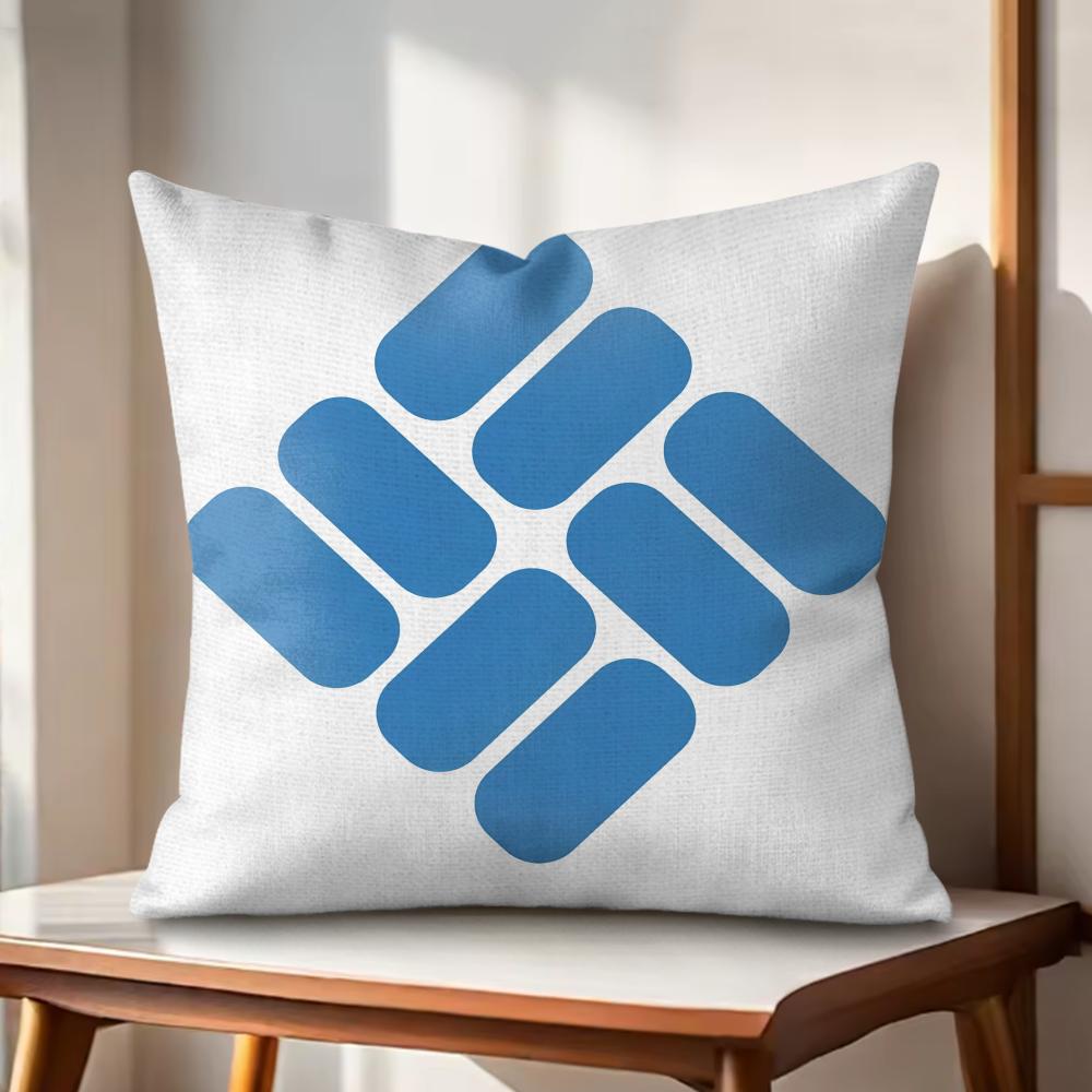 CColumbiaS Outdoor Brand Cushion Cover Natural Linen Organic Fabric DoubleSided Printing Couch Pillow Covers Home Decor
