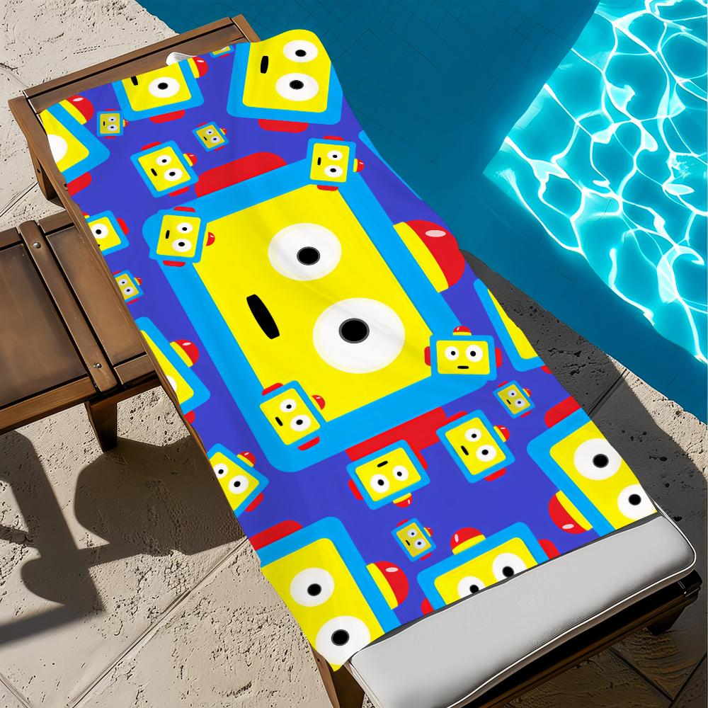H-hIKUN cute Towel Beach Quick Dry Soft Pool Towels Gift for Travel Gym Shower Camping sports