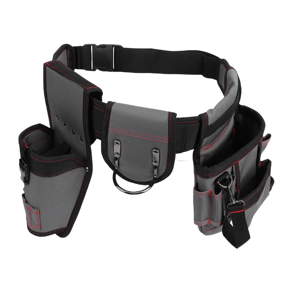 Cinto de Ferramentas Multifuncional Destacável Ajustável Tecido Oxford Bolsa de Cintura para Ferramentas para Eletricista Carpinteiro Encanador