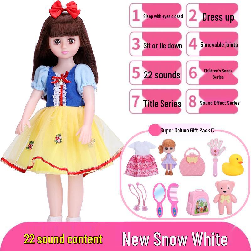 Interactive Smart Doll Set with Changeable Clothes - Princess Toy for Girls, Perfect Birthday Gift
