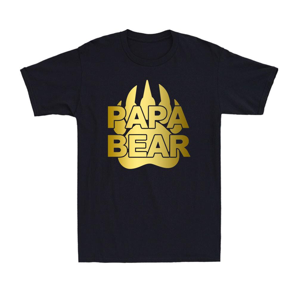 Papa Bear Funny TShirt Cute Father Day GifT-shirt New Dad Men T-shirt XXXXL