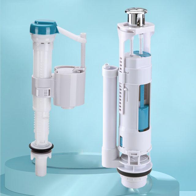 POM Toilet Valve European Style Tank Parts Dual Flush Flushing Mechanisms Bathroom Concealed Cistern Toilet Repair Kit