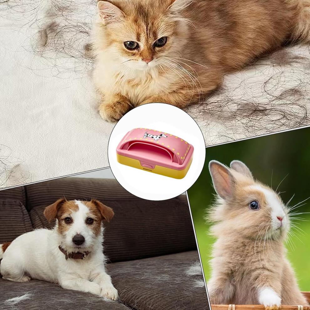 Pet Hair Remover DoubleSided Electrostatic Brush for Clothes Furniture Bedding Pink