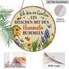 2D Flat - 1pc Vintage Aluminum Sign, Bee Garden Stroll Sign, Suitable for Home Rooms, Living Rooms, Dining Rooms, Cafes, Offices, Shops, Club Bars