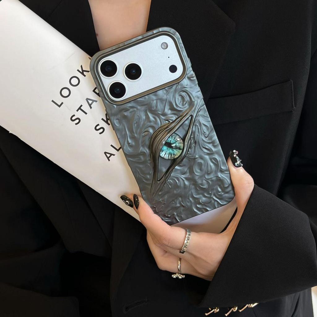 Devil's Eye Frosted Electroplated iPhone 17 Pro Max Drop-Proof Soft Case