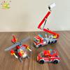 Non-Toxic 756Pcs Fire Station With Helicopter Model Building Blocks Fire Truck Firefighter Bricks City Diy Toys For Children Gift