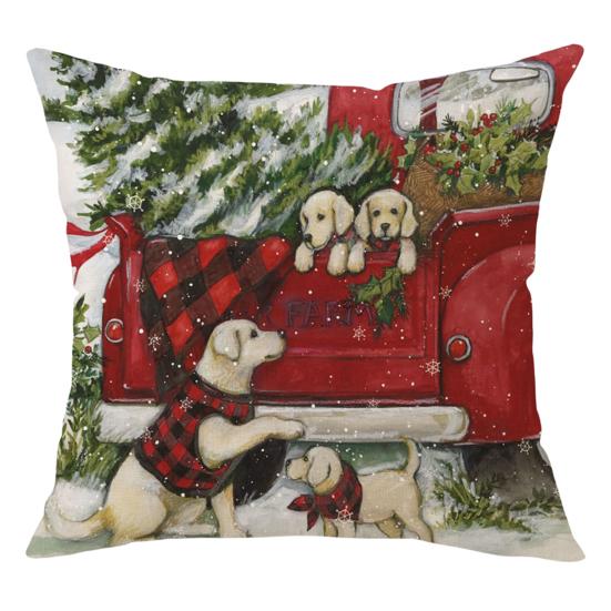 

Чехол на подушку, рождественский элемент, декоративный, легко вставляемый, модный, для спальни, гостиной, Рождественский наволочка для автомобиля N