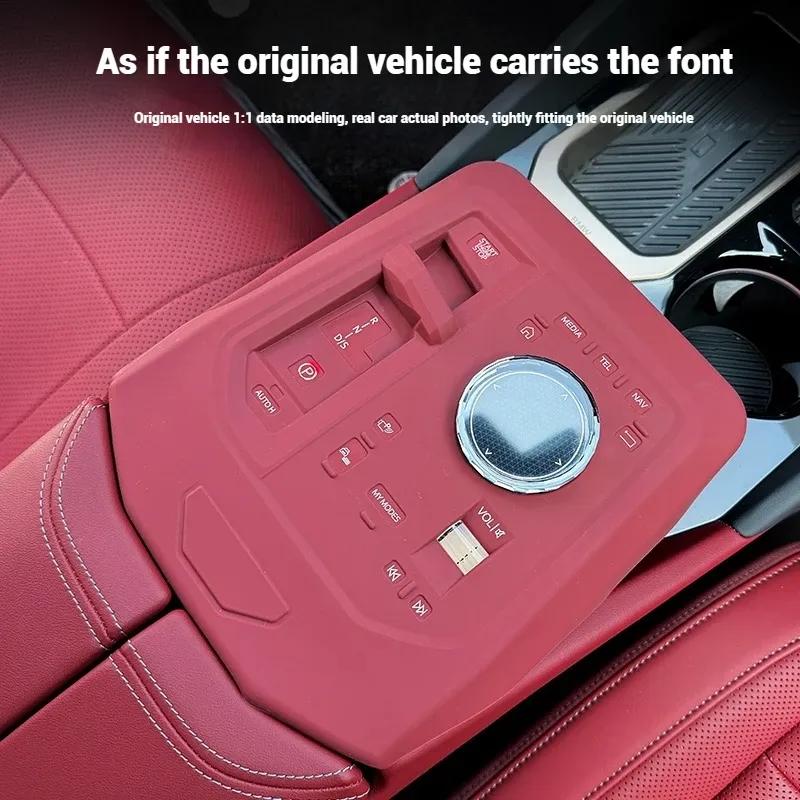 For BMW New5 Series i5G60 530 525 2024-2025 Car Central Control Panel Silicone Pad Gear Shift Button Waterproof Protective Cover