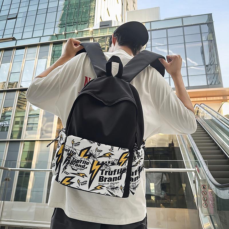 Outdoor Sports Backpack Geometric Backpack Student Schoolbag