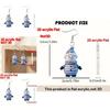 Festive Snowman Acrylic Jewelry With Printed Design For Holiday Gift Giving