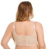 Wire-Free Push-Up Vest Bra with Side Support and Adjustable Straps