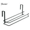 Kitchen Storage Organizer for Cabinet Door Hanging Paper Towel Rack, Drill-Free Metal Organizer, Space Saving Rack Under Heavy Duty