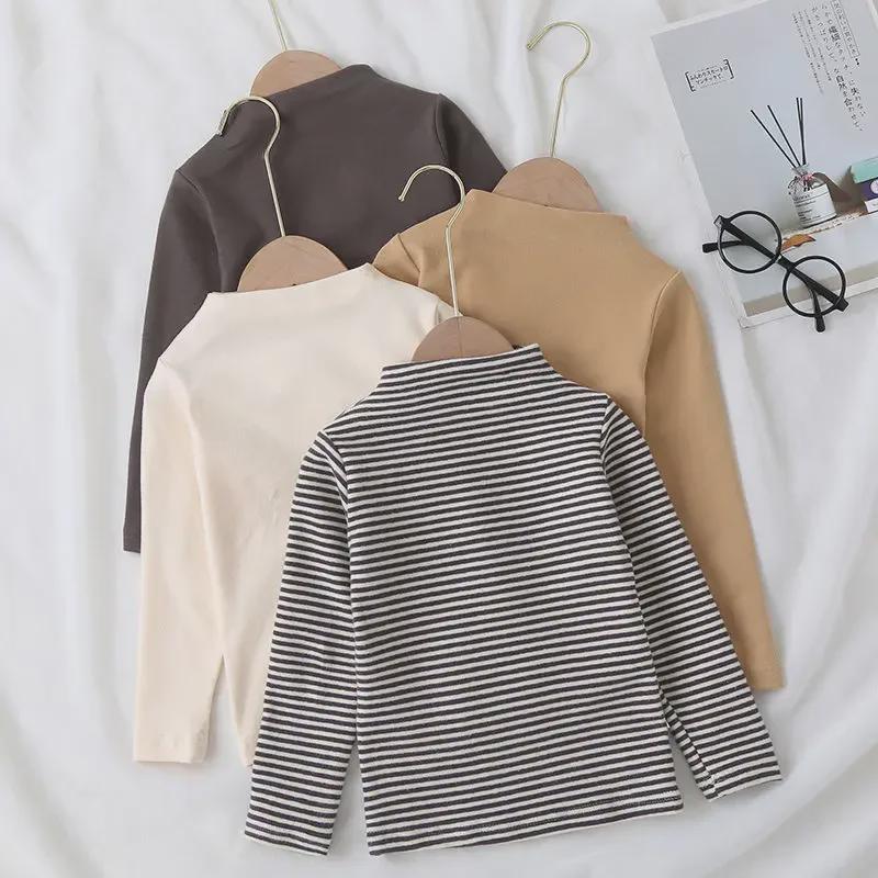 2023 Trendy Long-Sleeve T-Shirt for Kids: Boys' & Girls' Fashionable Innerwear