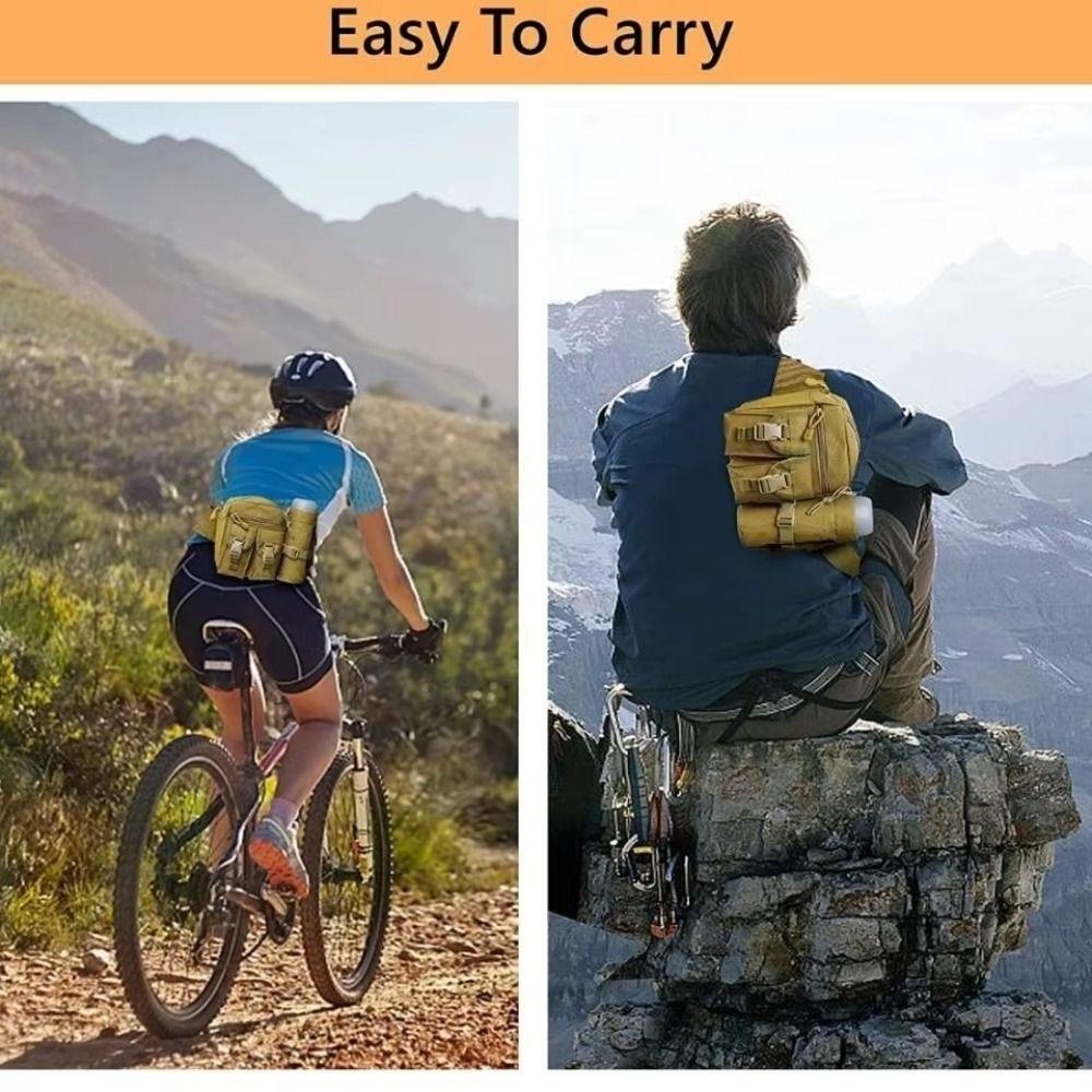 Phone Pouch Hiking Water Bottle Bag Water Cup Pocket Camping Belt Bag  Climbing Camping