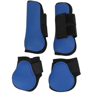 4pcs Horse Leg Guard Convenient PU Neoprene Horse Support Boots for Racing Jumping TrainingSet of