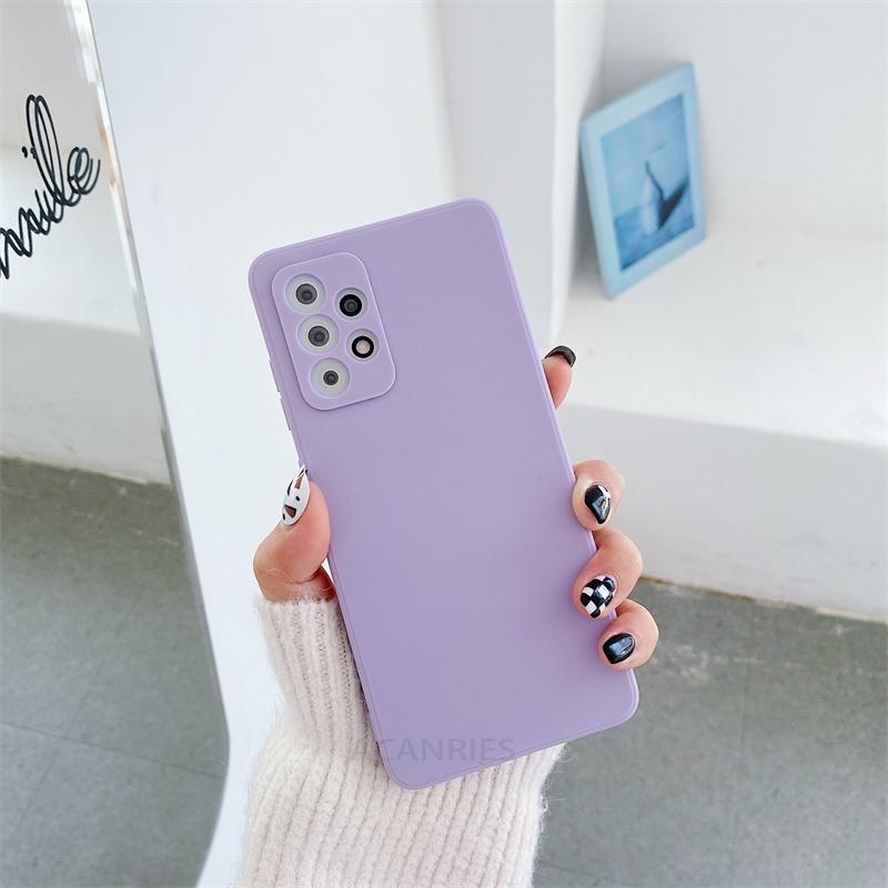 A 52 32 72 33 53 73 Liquid Silicone Case For Samsung Galaxy A32 A52 A72 A13 A23 A33 A53 A73 4g 5g A51 A71 Matte Soft Cover A52s