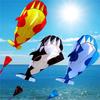 Colorful 3d Soft Cartoon Whale Shape Frameless Kite For Outdoor Sports Fun