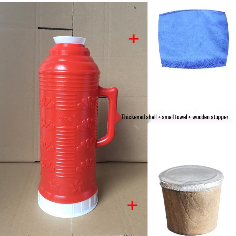 Retro Isolier-Thermoskanne - 2L Warmhaltekanne zum Kochen von Wasser, 5 Pfund Fassungsvermögen