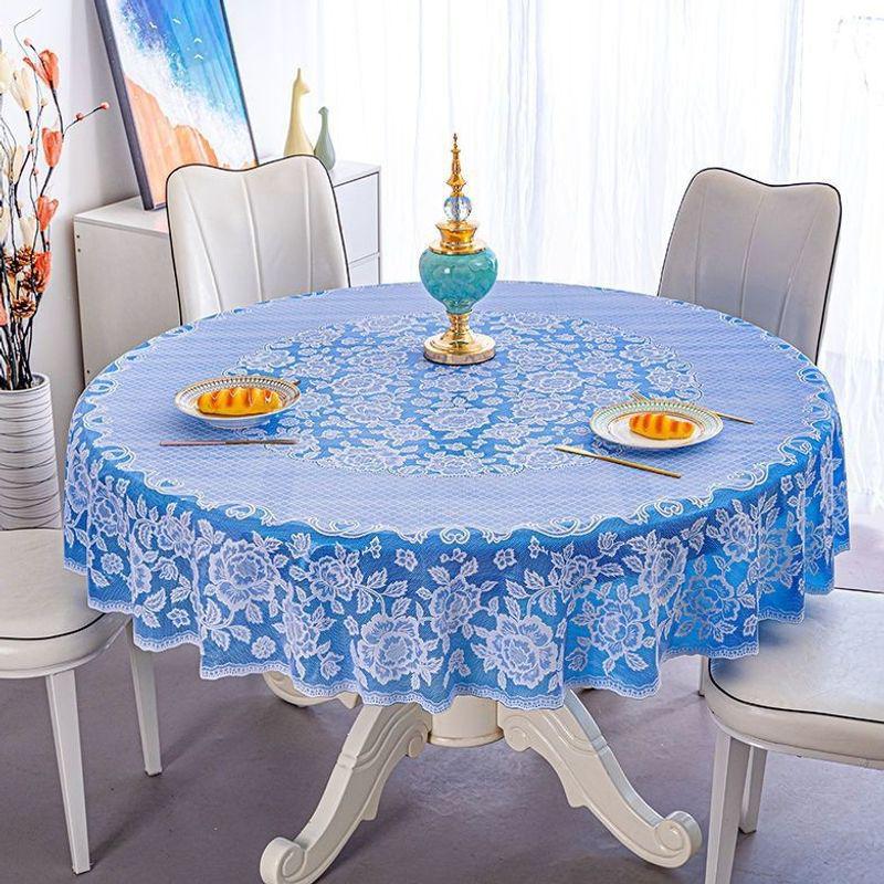 Large Wash-Free Round Tablecloth for Dining and Hotel Use - New Year Boutique Edition