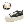 Foam sole leather little white shoes 2025 spring new women's thick sole heightening board shoes casual women's shoes versatile shoes