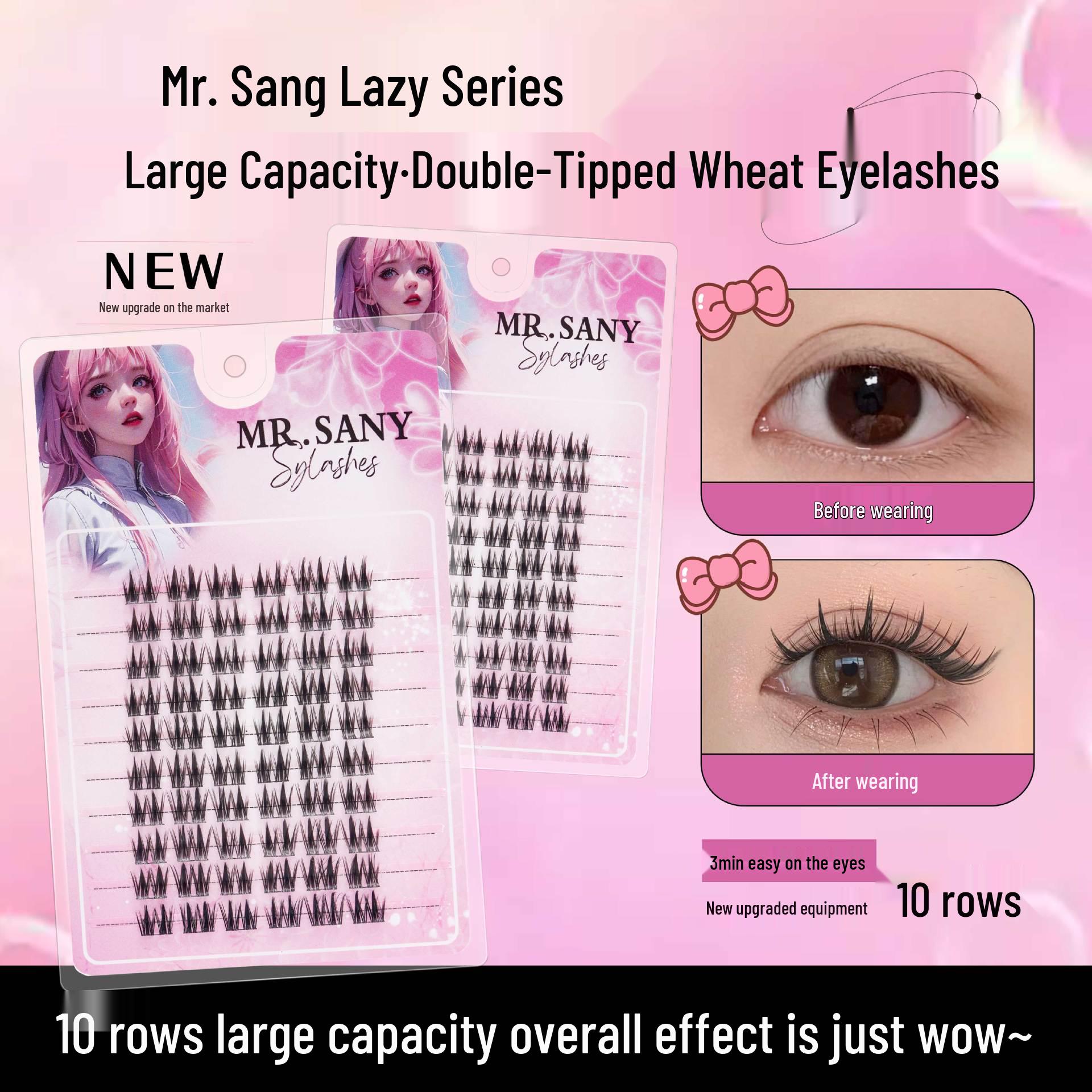 

Animal Series Large Capacity Mouse-Style Cluster Eyelashes—Natural, Self-Grafting, Segment Design